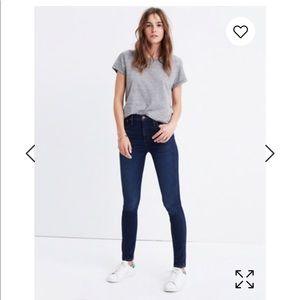 Madewell 10" High Riser Skinny Skinny 28 Blue Jean